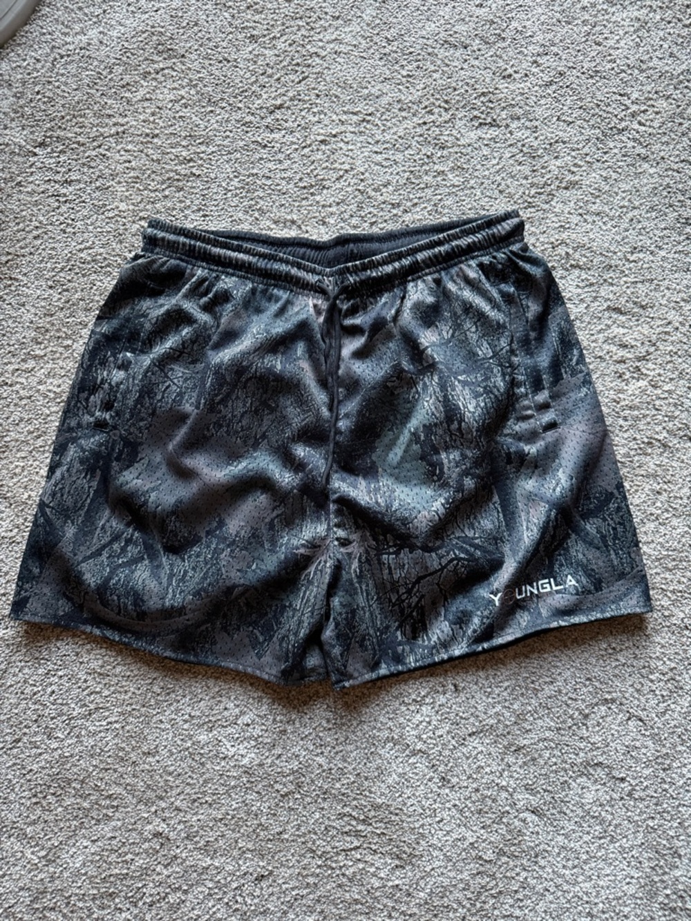 YoungLa Camo Mesh Shorts